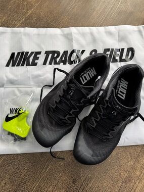 NWOB Nike Zoom Rival Multi Black Track & Field Racing Spikes Shoes 5 Unisex
